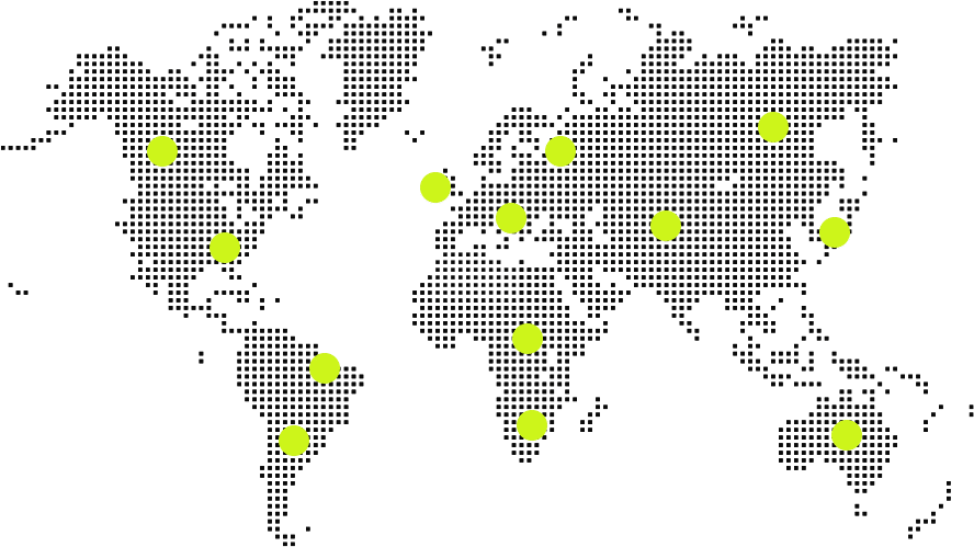 Contenidos de apuestas en directo 24/7 para operadores globales Mapa del mundo